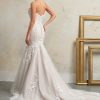 Sottero and Midgley Faith trouwjurk - ivoorkleurige fit-and-flare trouwjurk met strapless bloemenkant en sleep