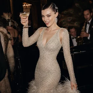 Trouwjurk great gatsby bruiloft